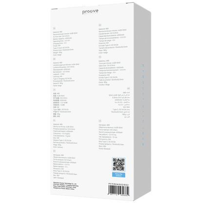 Ventilator portativ Proove Fresher, 4000mAh, 6W, bezhë
