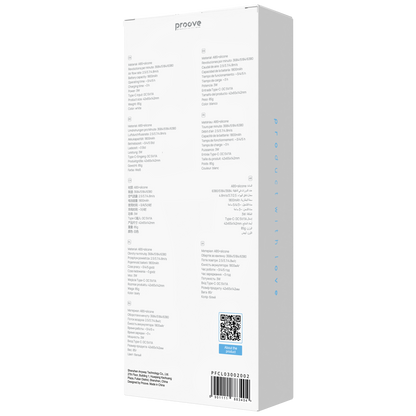 Ventilator portativ Proove Carlson Lite, 1800mAh, 3W, i bardhë