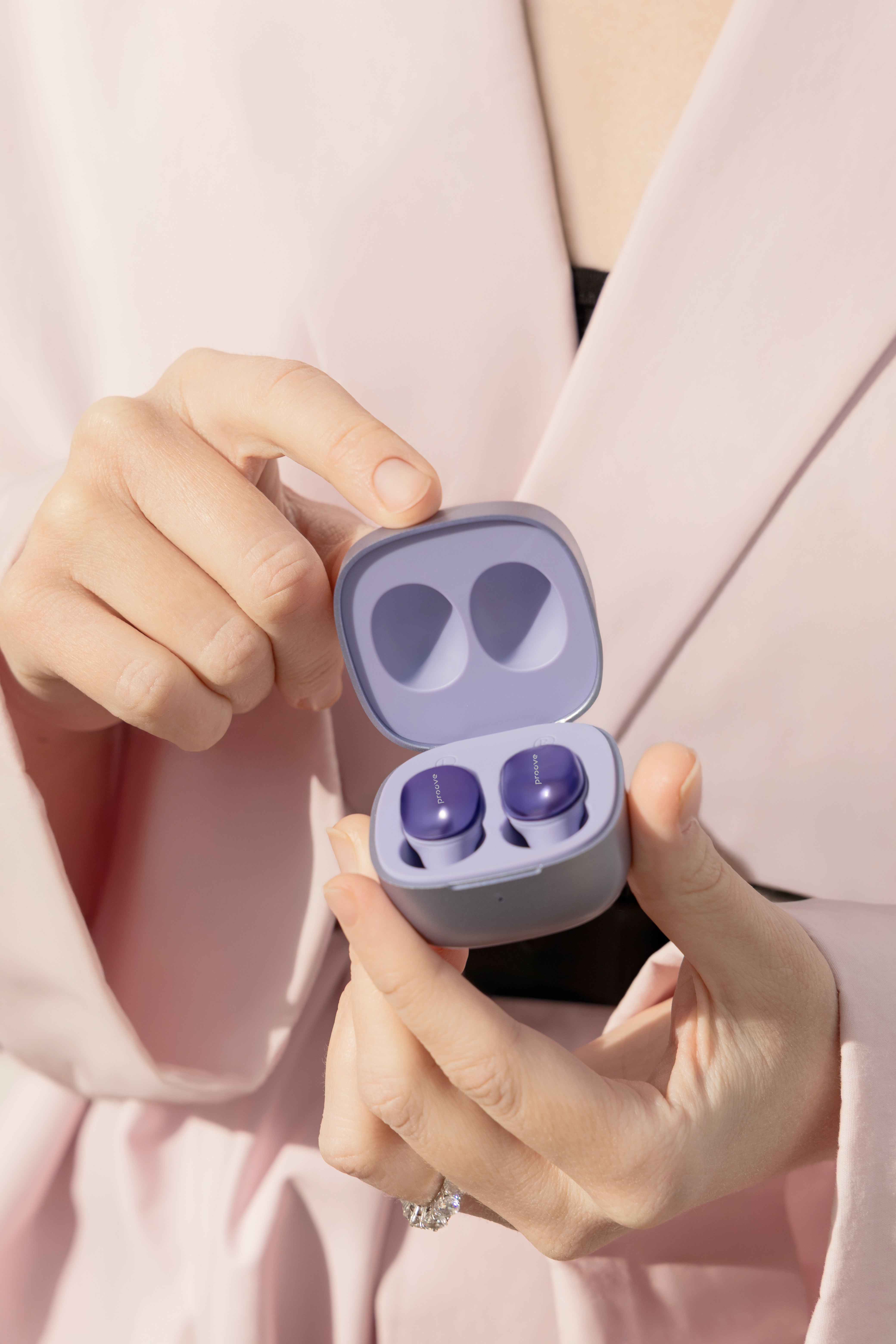 Dëgjuse wireless Proove Charm TWS, touch-control, me aplikacion, vjollce