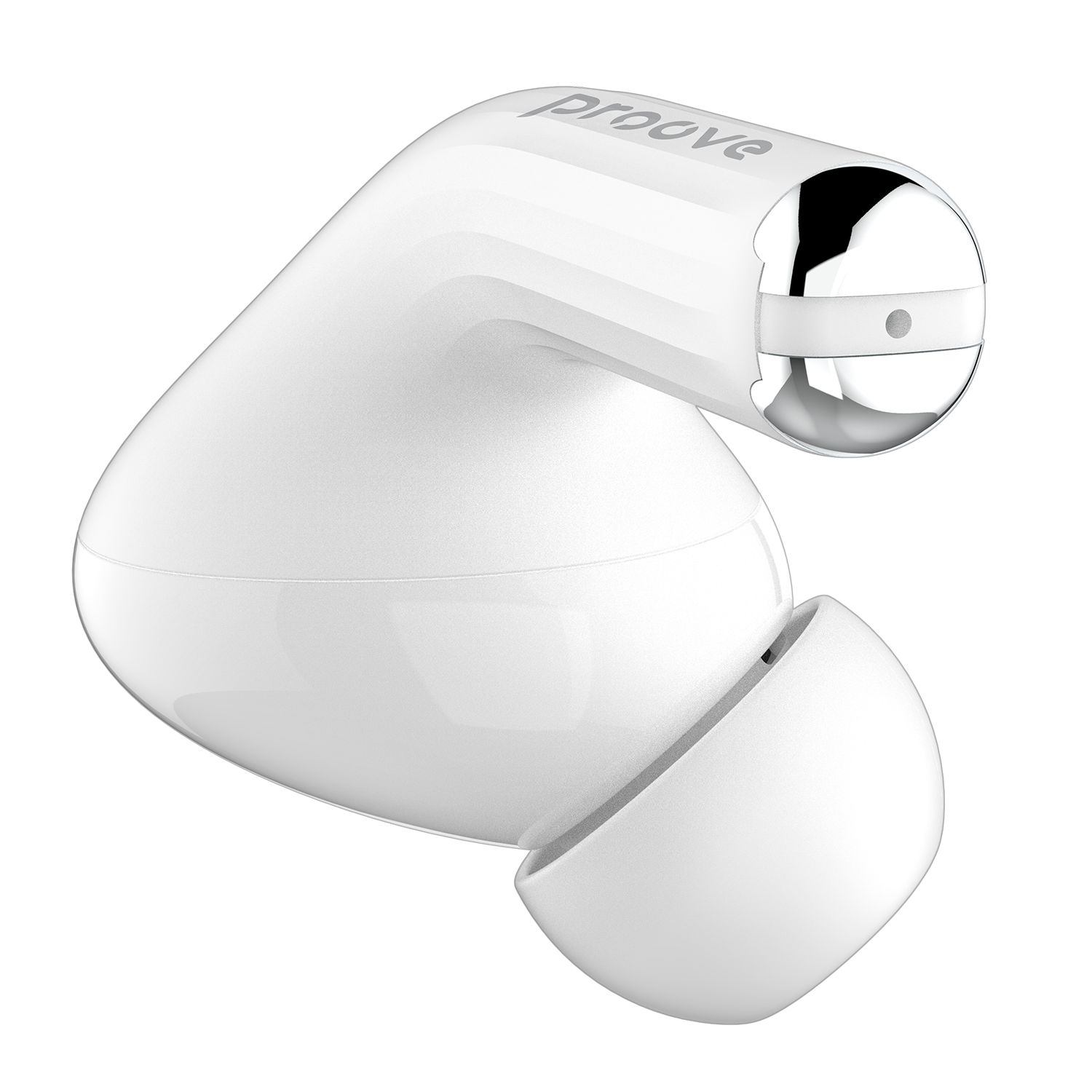 Dëgjuse wireless Proove Mainstream Pro TWS, me aplikacion, të bardha