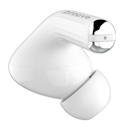 Dëgjuse wireless Proove Mainstream Pro TWS, me aplikacion, të bardha