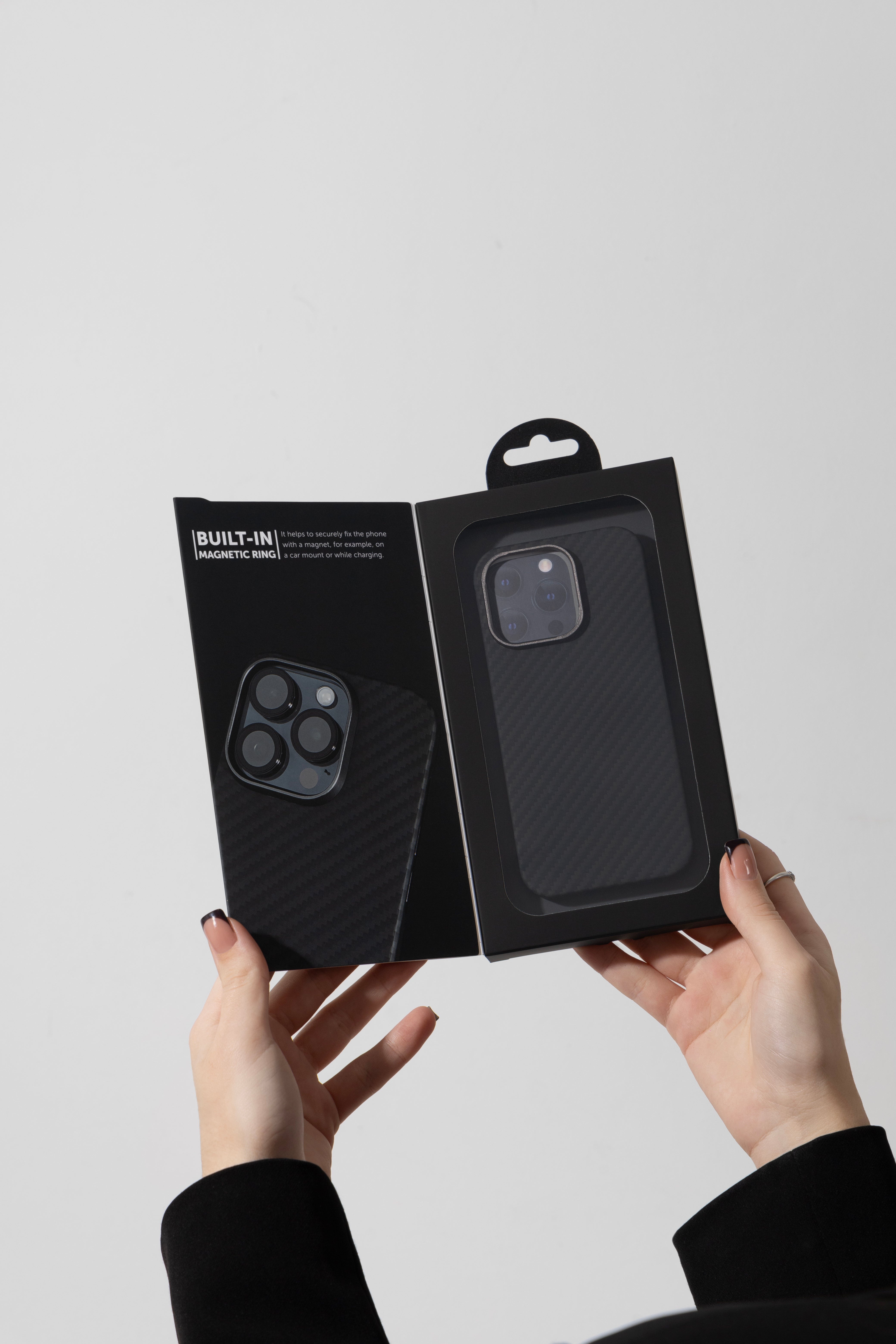 Fotrollë Proove Carbon Slim për iPhone 17 Air, e zezë