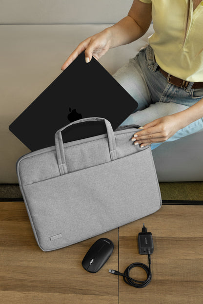 Çantë për laptop Proove Iris 14″, Oxford 300D, gri e çelët