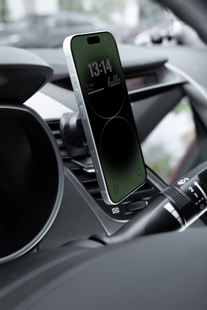 Mbajtëse telefoni për veturë Proove Phantom, magnetike për ventilim, e zezë