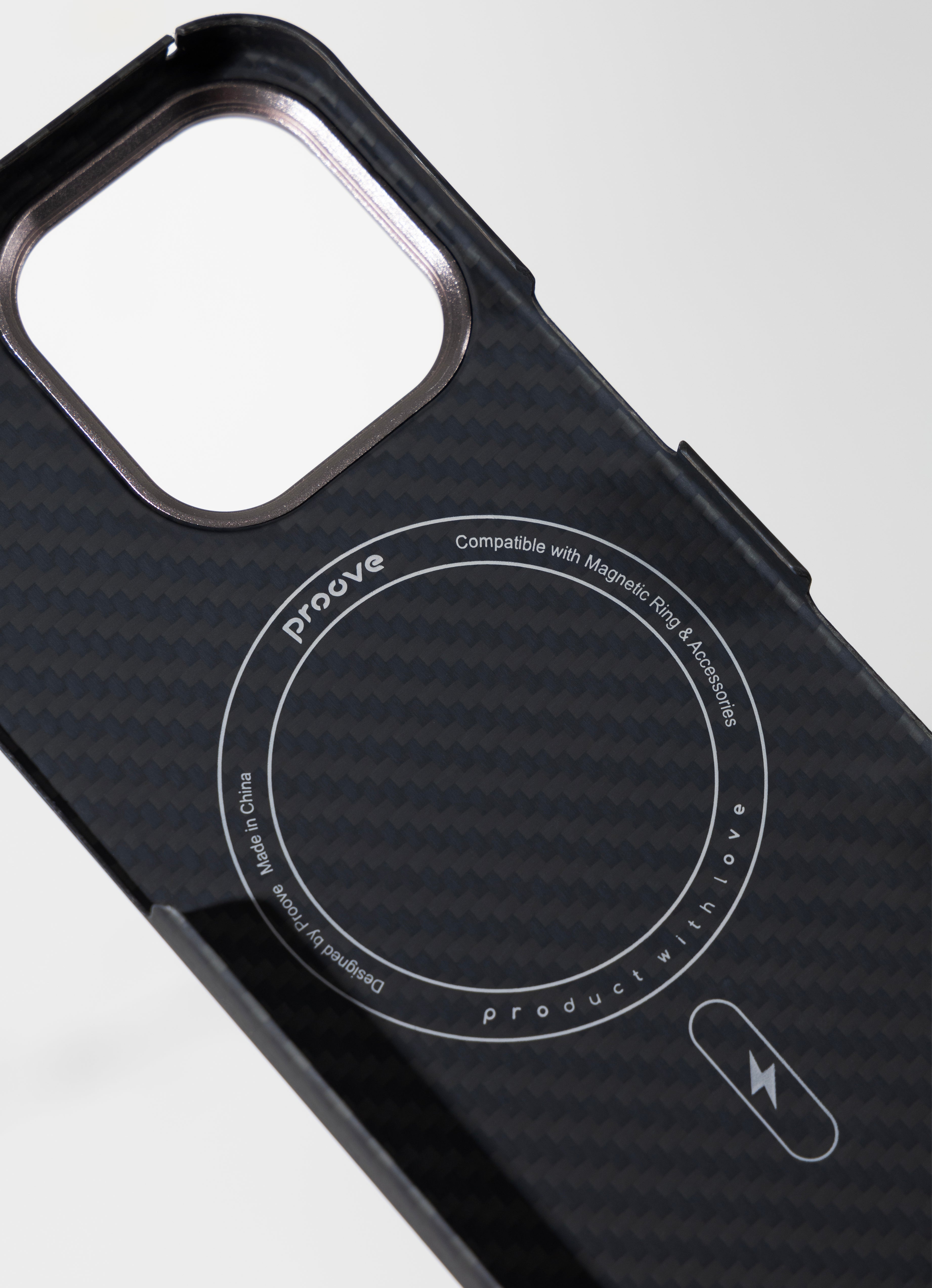 Fotrollë Proove Carbon Slim për iPhone 17 Air, e zezë
