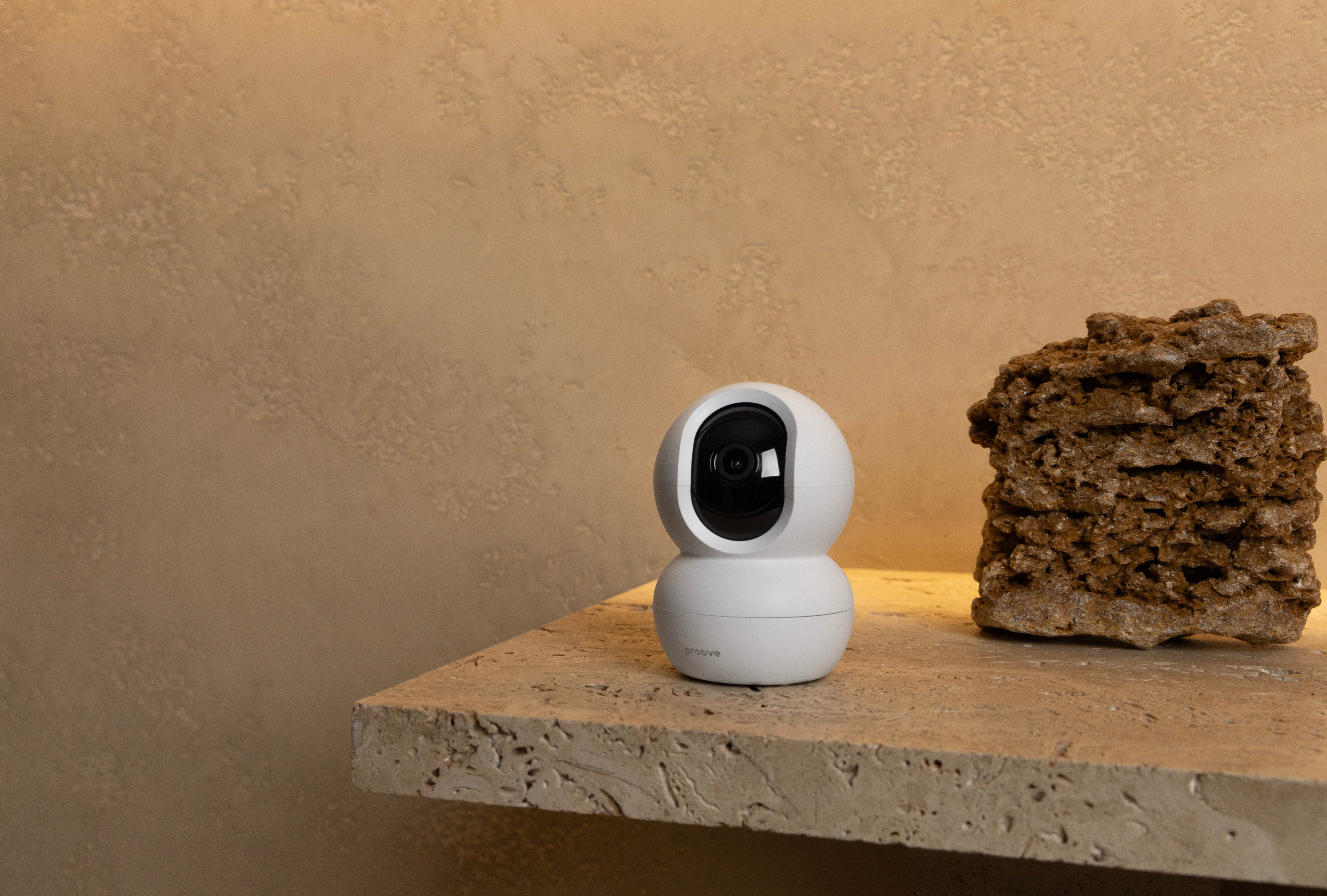 Kamerë sigurie Proove Vision, 3MP, Wi-Fi 2.4GHz, 355° rrotullim, e bardhë