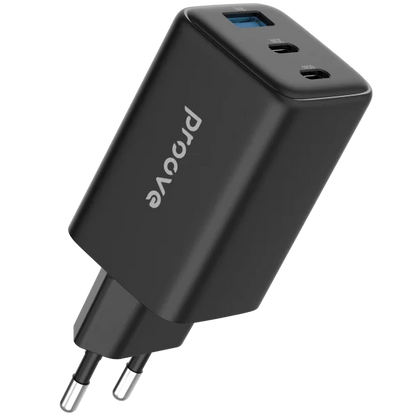 Karikues muri Proove Pocket, 65W, me 2×Type-C dhe USB, i zi