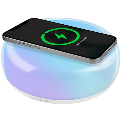 Llambë nate Proove Alien, 5W, me karikim wireless, e bardhë