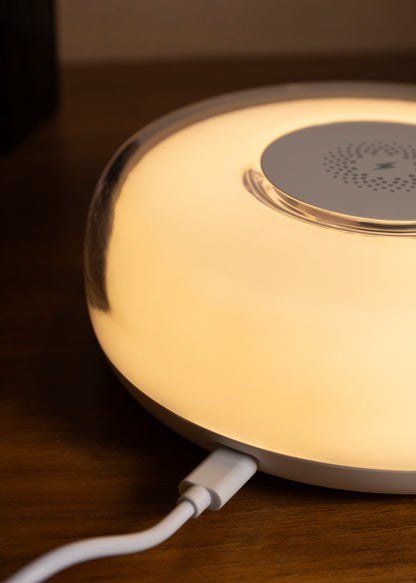 Llambë nate Proove Alien, 5W, me karikim wireless, e bardhë