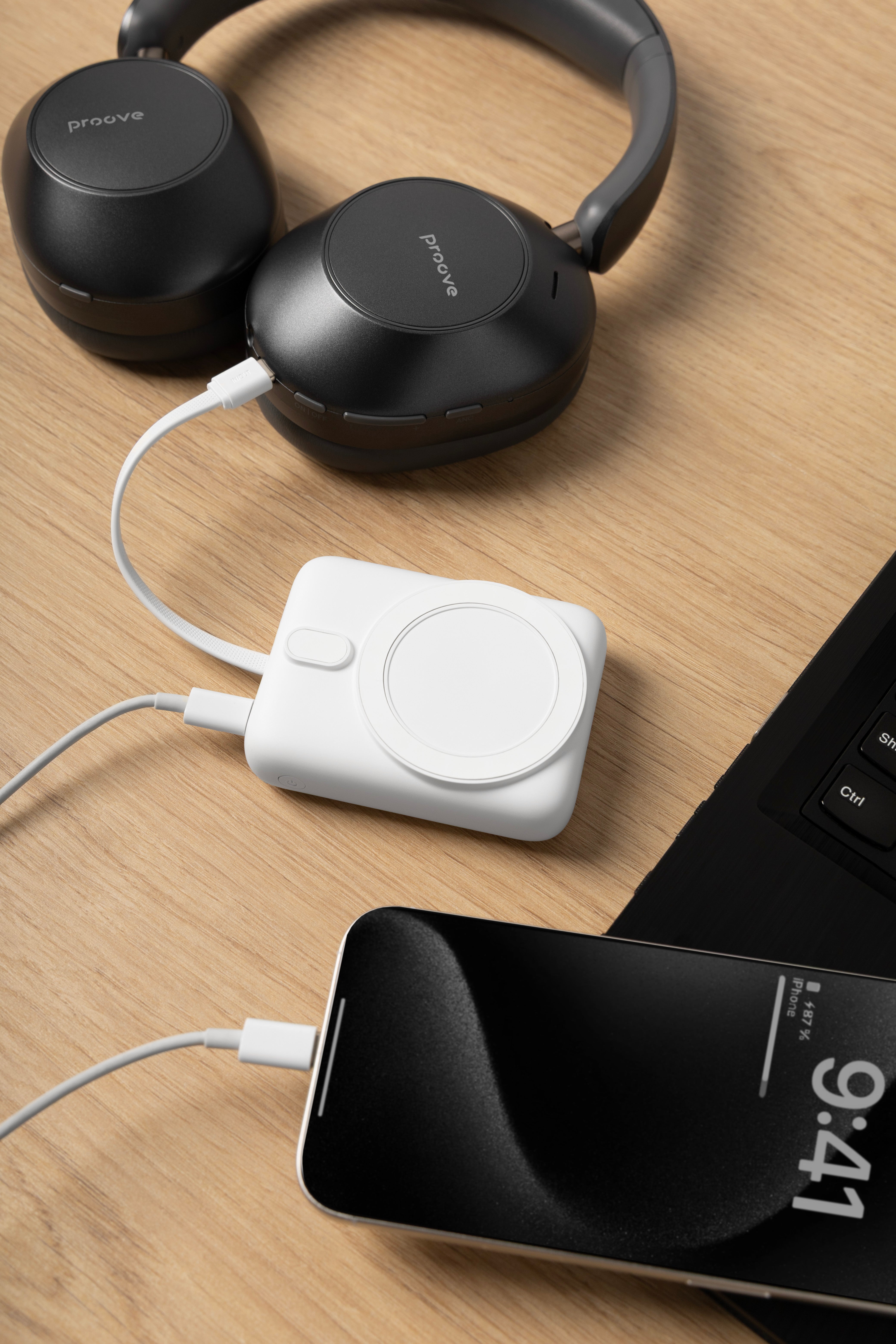 Powerbank Proove Neutron, 10000mAh, 22.5W, wireless, silver