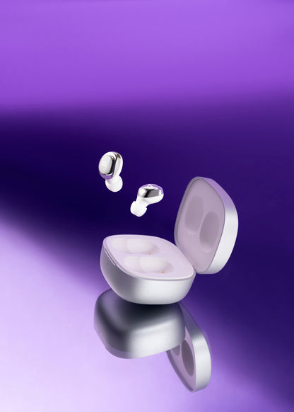 Dëgjuse wireless Proove Charm TWS, touch-control, me aplikacion, Silver