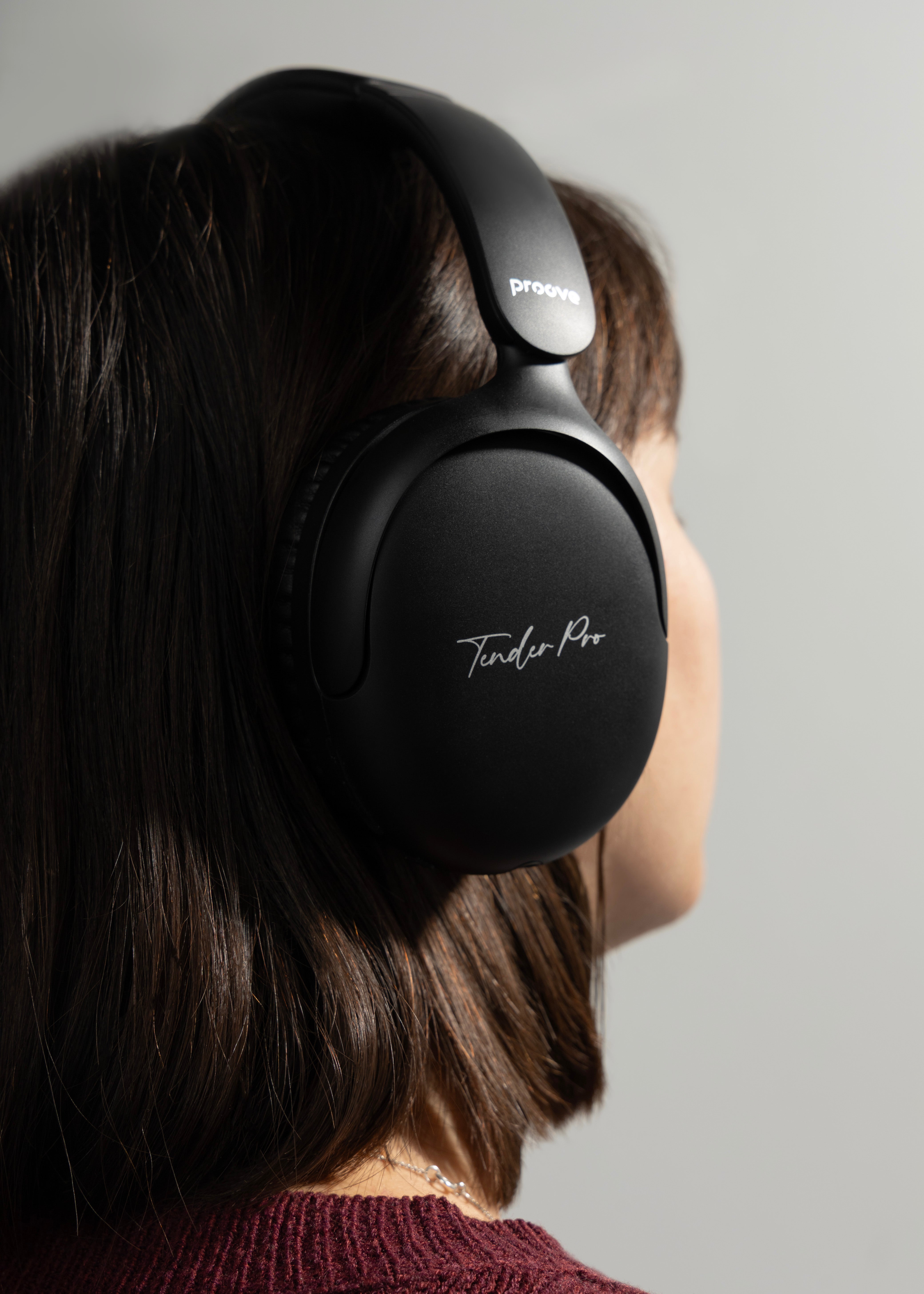 Kufje wireless Proove Tender Pro, me aplikacion, të zeza