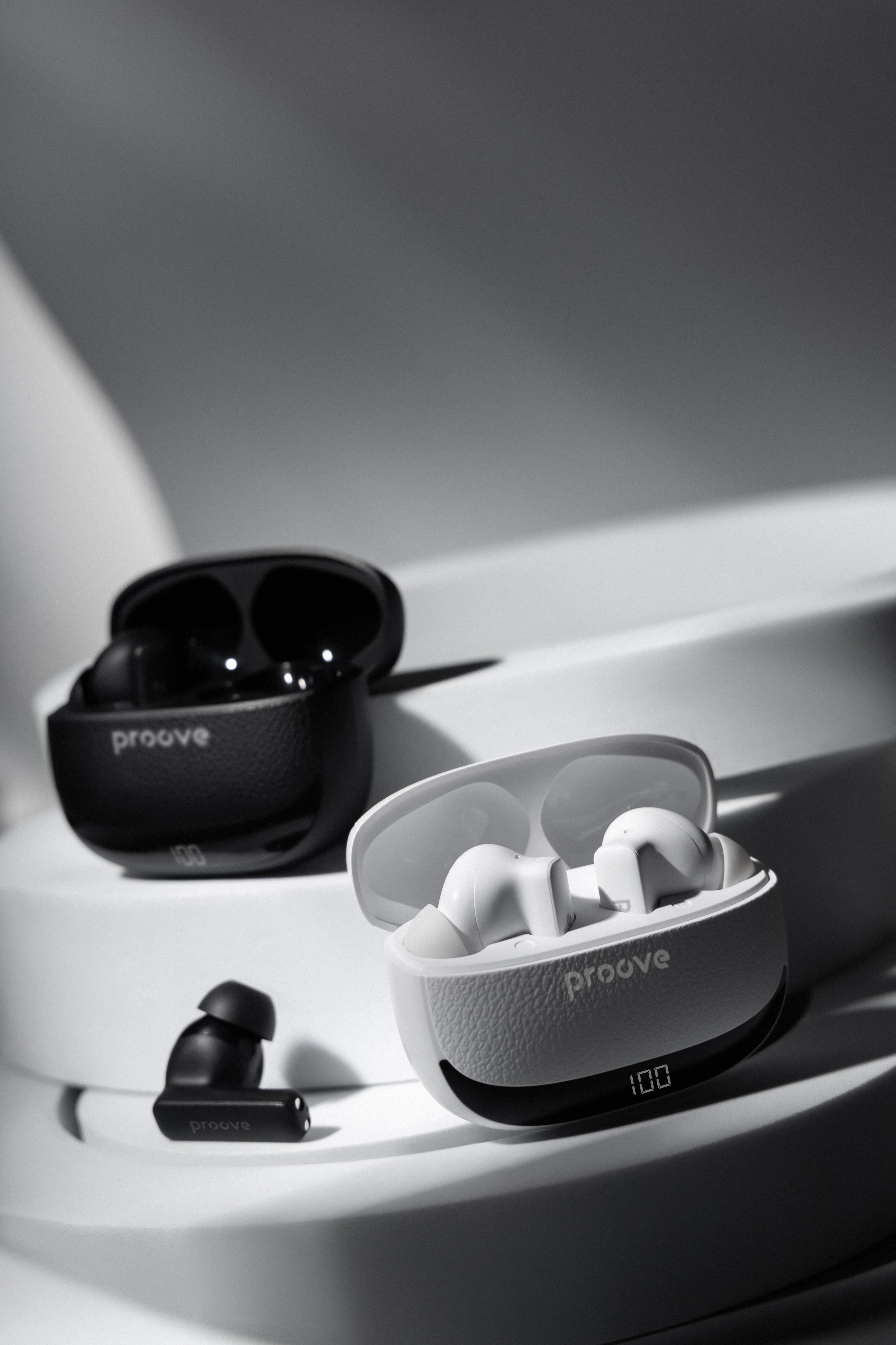 Dëgjuse wireless Proove Dreamer TWS me ANC dhe aplikacion dedikuar (APP), të bardha