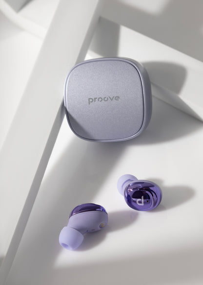 Dëgjuse wireless Proove Charm TWS, touch-control, me aplikacion, vjollce