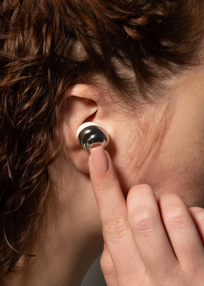 Dëgjuse wireless Proove Charm TWS, touch-control, me aplikacion, Silver