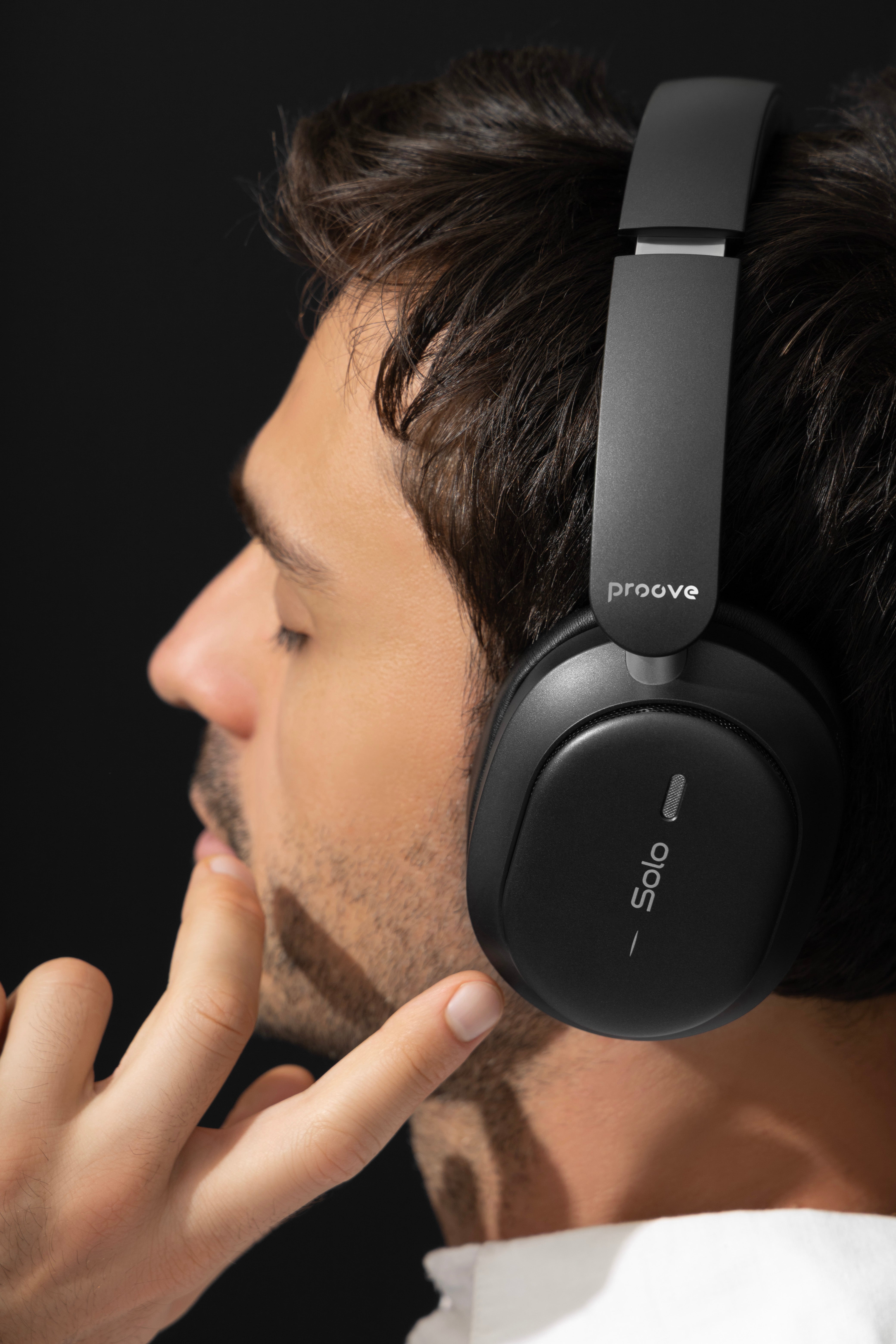 Kufje wireless Proove Solo, ANC, me aplikacion, të zeza