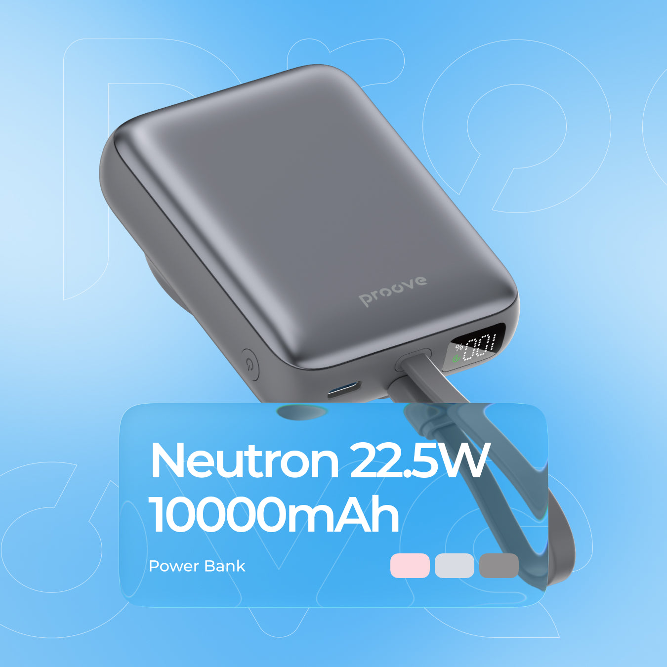 PowerBank Proove Neutron, 22.5W, 10000mAh, hiri