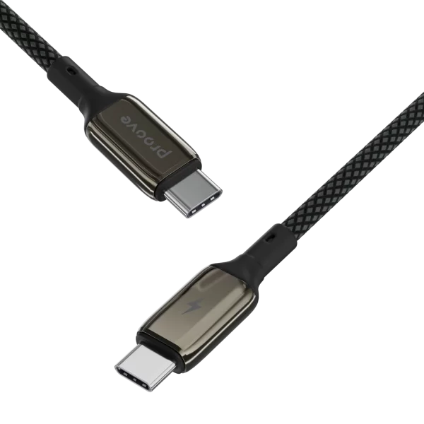 Kabllo karikimi Proove Dense Metal Type-C në Type-C, 60W, 1m