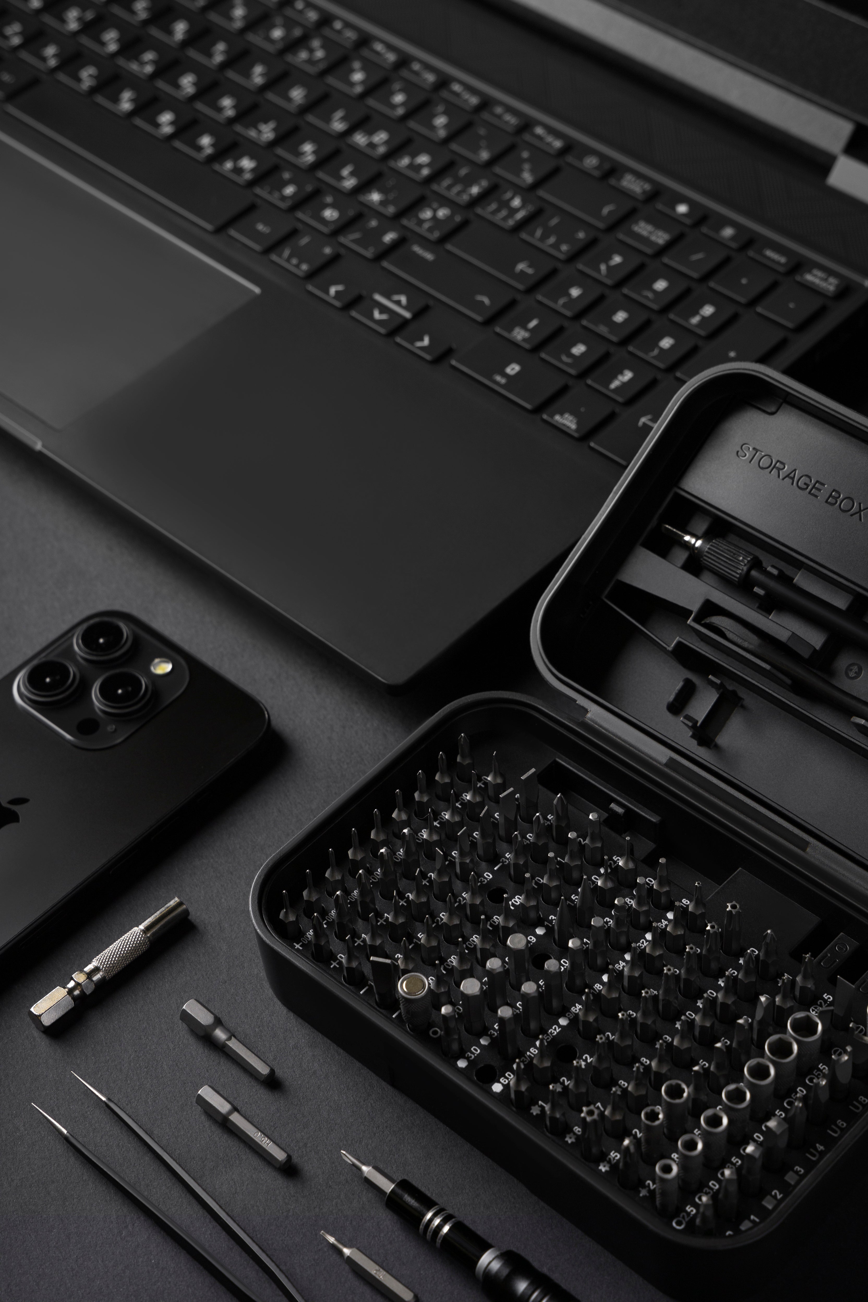 Set veglash Proove Fixer, 150 në 1, CRV, i zi