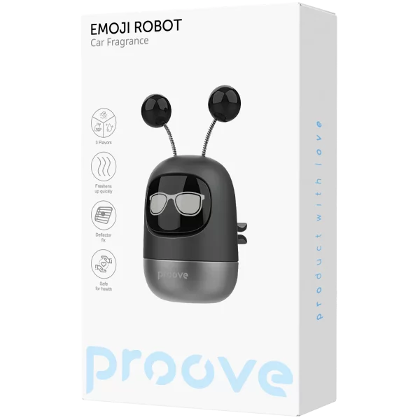 Aromë për veturë Proove Emoji Robot Ben, 3 aroma, për ventilim