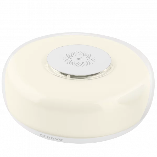 Llambë nate Proove Alien, 5W, me karikim wireless, e bardhë