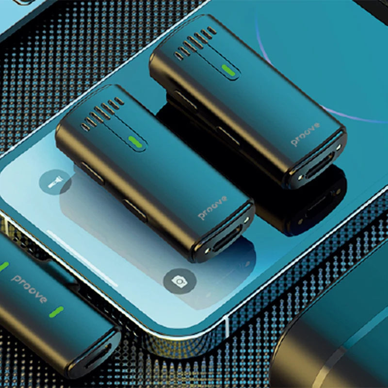 Mikrofon wireless Proove Demo Lightning – për iPhone / iPad (Lighting), set 2 copë