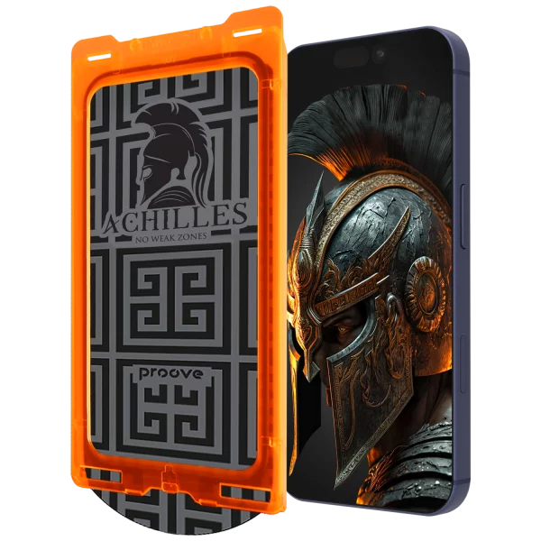 Xham mbrojtës Proove Achilles Installation Box për iPhone 15 Pro Max, 9H