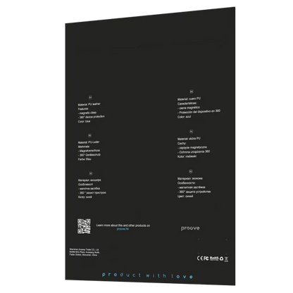 Mbështjellëse Leather Sleeve për MacBook Proove 13.6″ / 14.2″, e kaltër