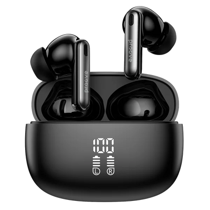 Dëgjuse wireless Proove Intro Pro, IPX4, me aplikacion, të zeza