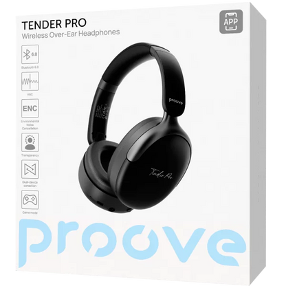 Kufje wireless Proove Tender Pro, me aplikacion, të zeza