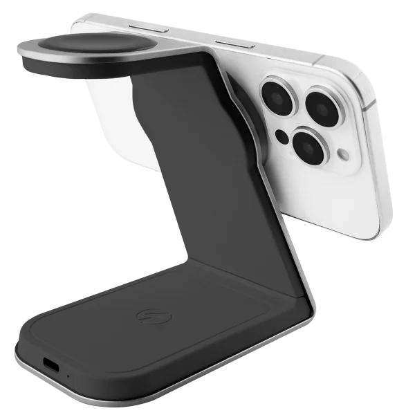 Karikues wireless 3 në 1 Proove Omni Power, 15W, gri