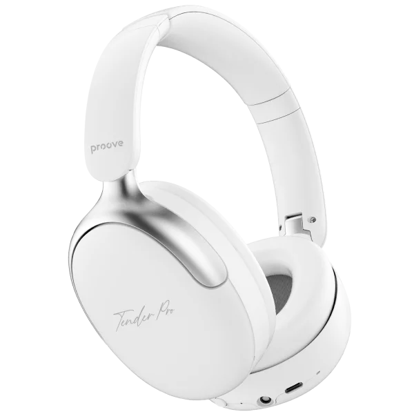 Kufje wireless Proove Tender Pro, me aplikacion, të bardha