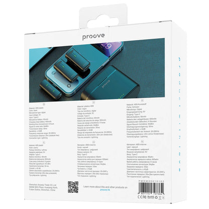 Mikrofon wireless Proove Demo Lightning – për iPhone / iPad (Lighting), set 2 copë