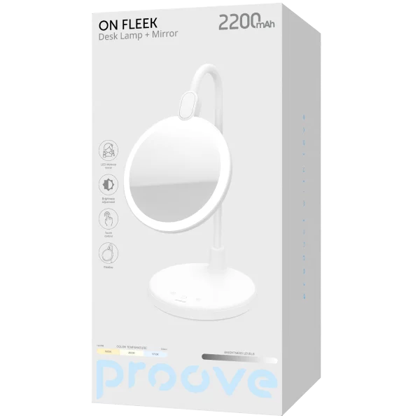 Llampë tavoline Proove On Fleek – 2200 mAh, ndriçim LED me rikarikim USB