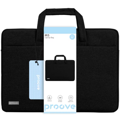 Çantë për laptop Proove Iris 15.6″, Oxford 300D, e zezë