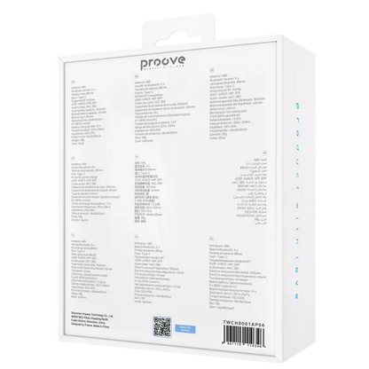 Dëgjuse wireless Proove Charm TWS, touch-control, me aplikacion, Silver