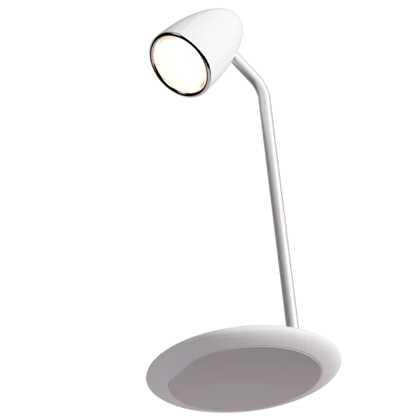 Llambë tavoline Proove Modern, 10W, me karikim wireless, e bardhë