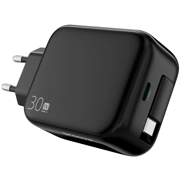 Karikues muri Proove Fixtape me kabllo të integruar Type-C, 30W, i zi