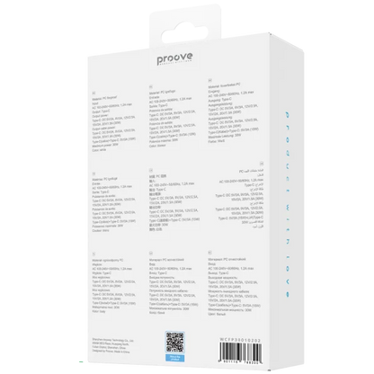Karikues muri Proove Fixtape me kabllo të integruar Type-C, 30W, i bardhë