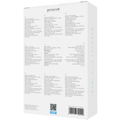 Karikues muri Proove Pocket, 45W, me USB dhe Type-C, i zi