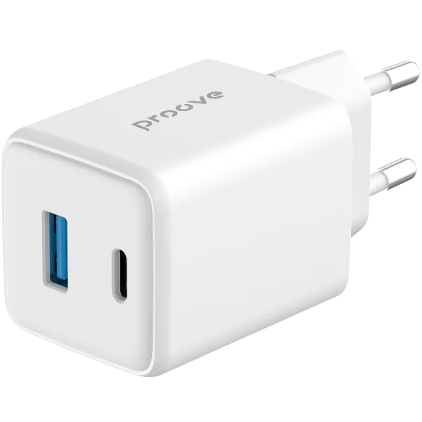 Karikues muri Proove Pocket, 45W, me USB dhe Type-C, i bardhë