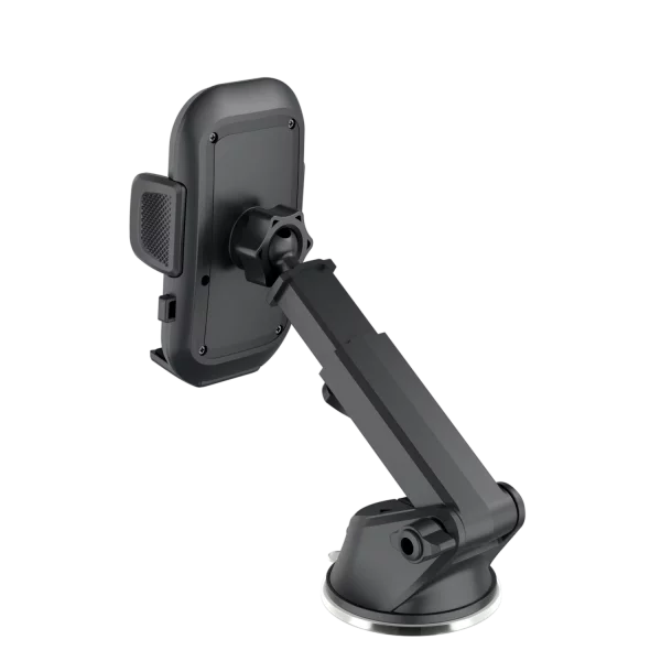 Mbajtëse për telefon Proove Longway Plaid, me bazë vakumi, 4.7″–6.9″, e zezë