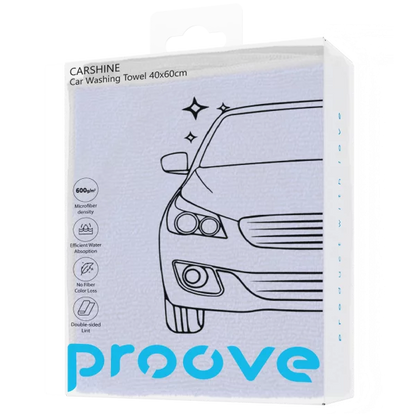 Peshqir mikrofibër për tharje Proove Carshine, 40 × 60 cm, blu