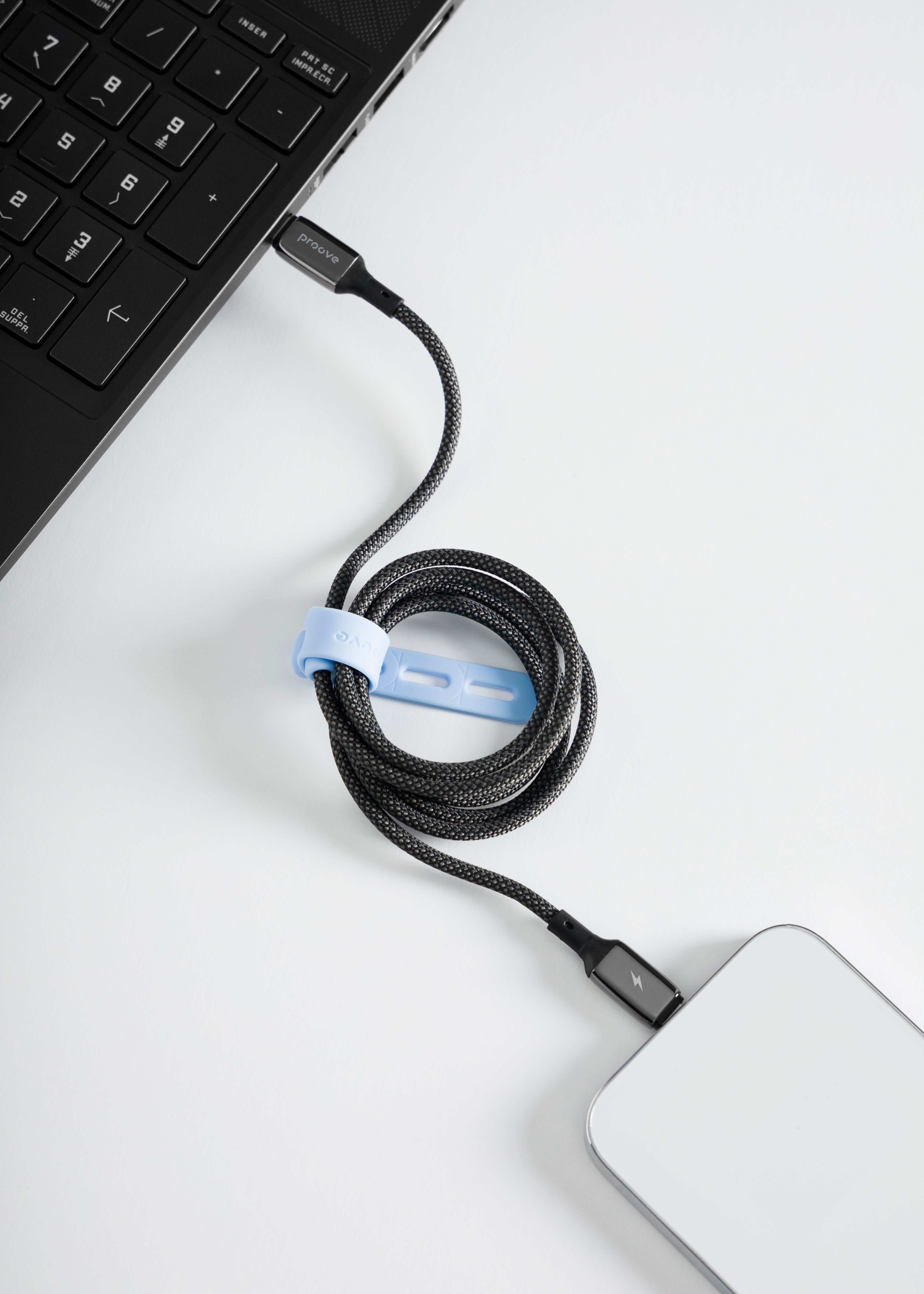 Kabllo karikimi Proove Dense Metal Type-C në Type-C, 60W, 2m, e zezë