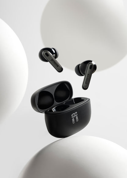 Dëgjuse wireless Proove Intro Pro, IPX4, me aplikacion, të zeza