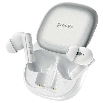 Dëgjuse wireless Proove NoLimit TWS me Hybrid ANC dhe aplikacion inteligjent (APP), të bardha