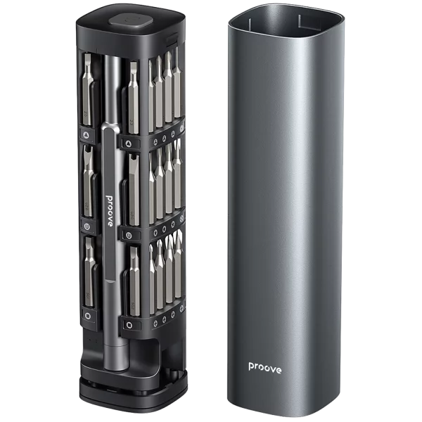 Set veglash Proove Fixer, 46 në 1, S2 steel, gri