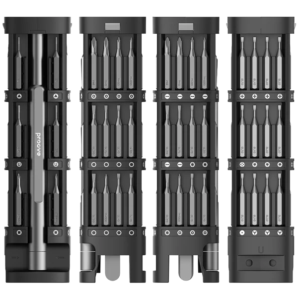 Set veglash Proove Fixer, 46 në 1, S2 steel, gri