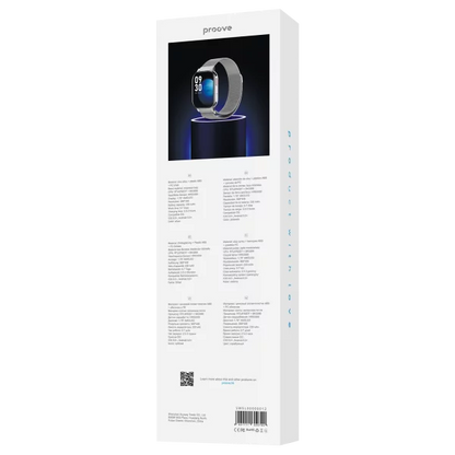 Orë inteligjente Proove Elysium, 2.04" AMOLED, ngjyra silver glossy