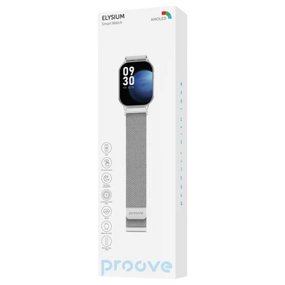 Orë inteligjente Proove Elysium, 2.04" AMOLED, ngjyra silver glossy